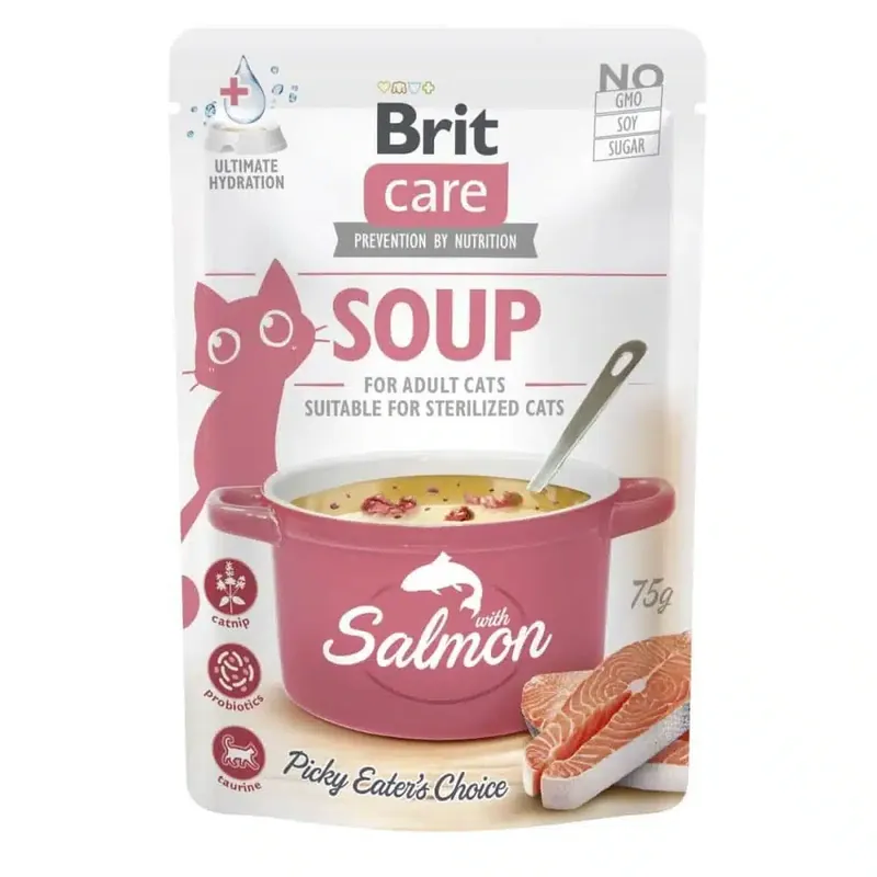Superpris | Brit Care Cat Soup Lax 75 g