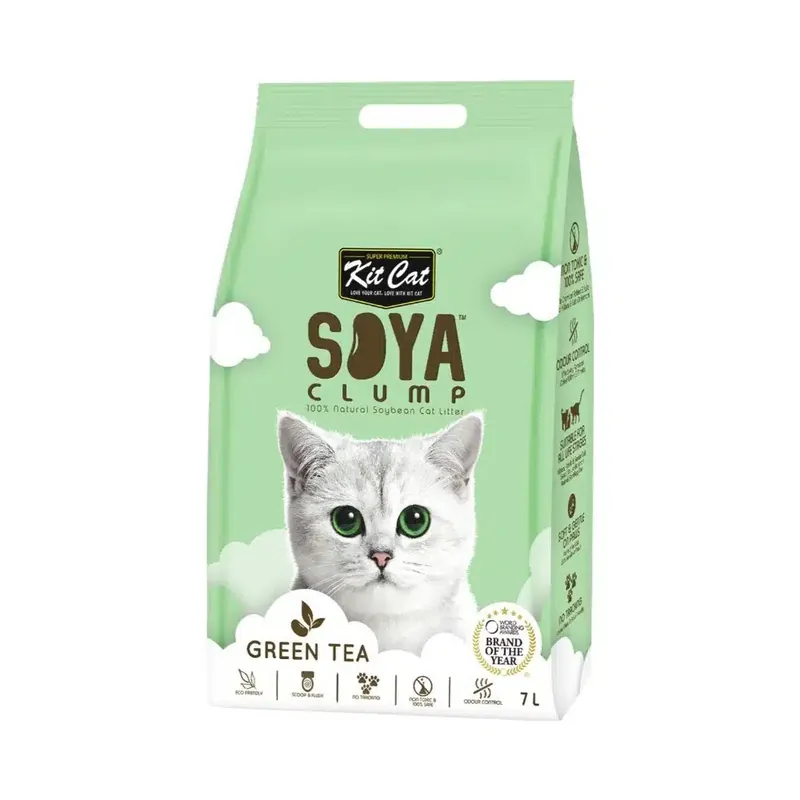 Soyaclump Eco Kattströ – Green Tea / 7 L - Handla nu