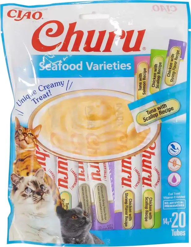 Churu Seafood Varieties 20-pack - Toppkvalitet