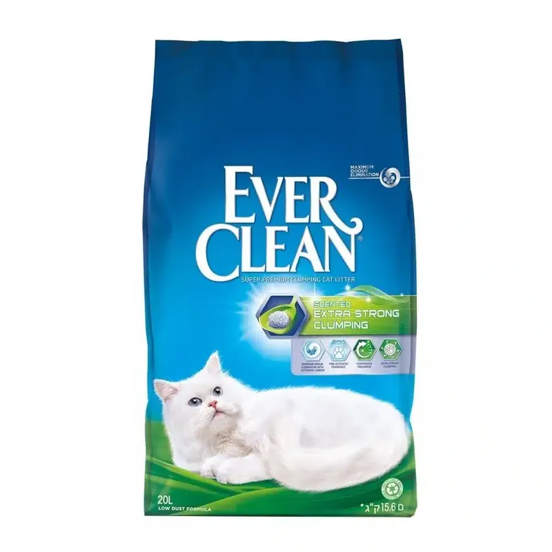 Expressfrakt | Ever Clean Extra Strong Scented Kattsand (20 l)