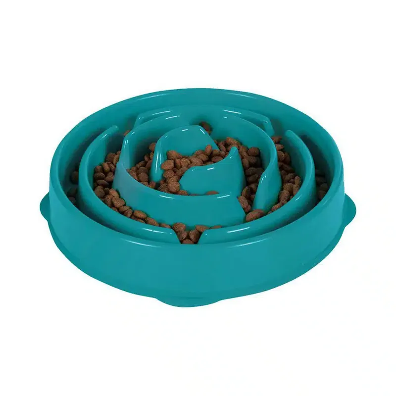Prissänkt - Fun Feeder Slo-Bowl – Small turkos