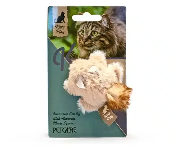 Kitty Play Squeaking Squirrel – Pipande Ekorre - Rabatter