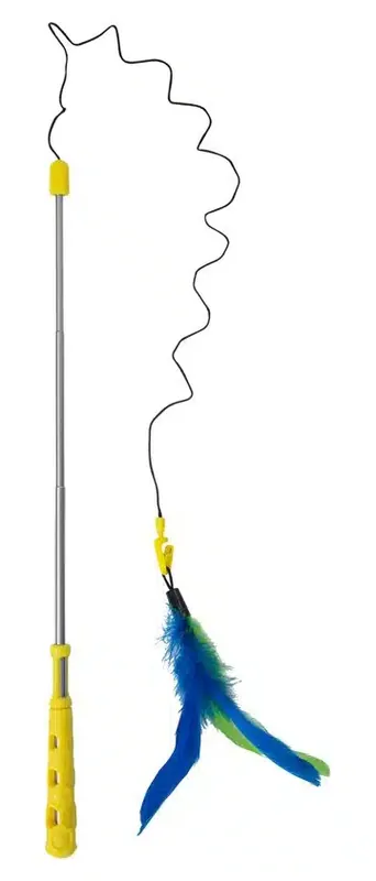 Kattleksak Flutter-ee Feathers Telescopic Cat Wand | Kundfavorit