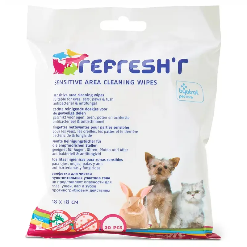Savic Refresh’r Wipes Sensitive våtservetter – 20 st - Prissänkt
