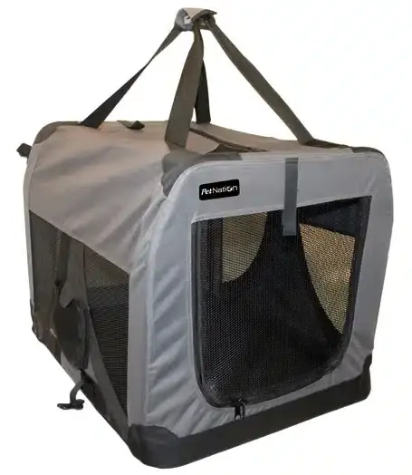 Ny produkt - Canvas transportbur grå (Medium)
