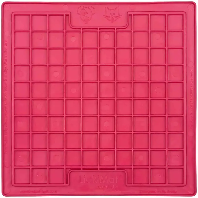 Lickimat Cat rosa 20 x 20 cm | Toppkvalitet