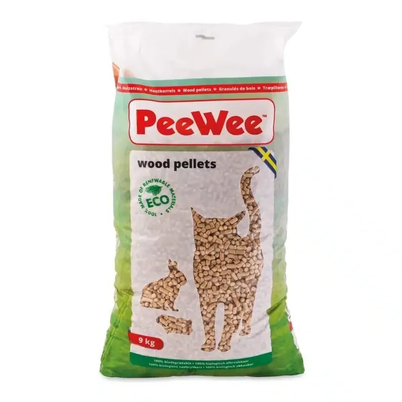 Begränsat antal - PeeWee Träpellets (14 L/9 kg)