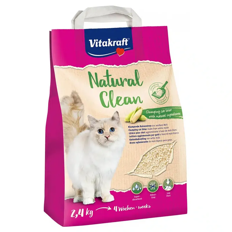 Endast idag | Vitakraft Natural Clean majsströ – 2,4 kg