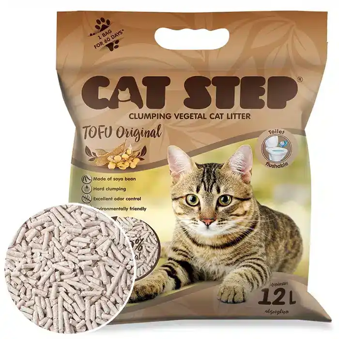 Cat Step tofu kattströ 5,4 kg | Sista chansen