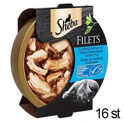 Sheba Filets Kyckling med Tonfisk 16-pack | Fyndpris