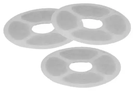 Filter vattenfontän, grå-turkos, 3-pack - Extra bra pris
