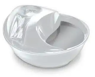 Raindrop vattenfontän vit keramik, 1,8 liter - Premium
