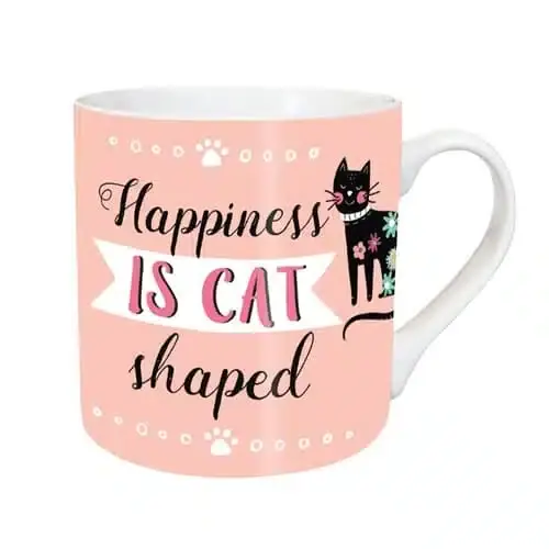 Expressleverans | Mugg Happiness is Cat Shaped