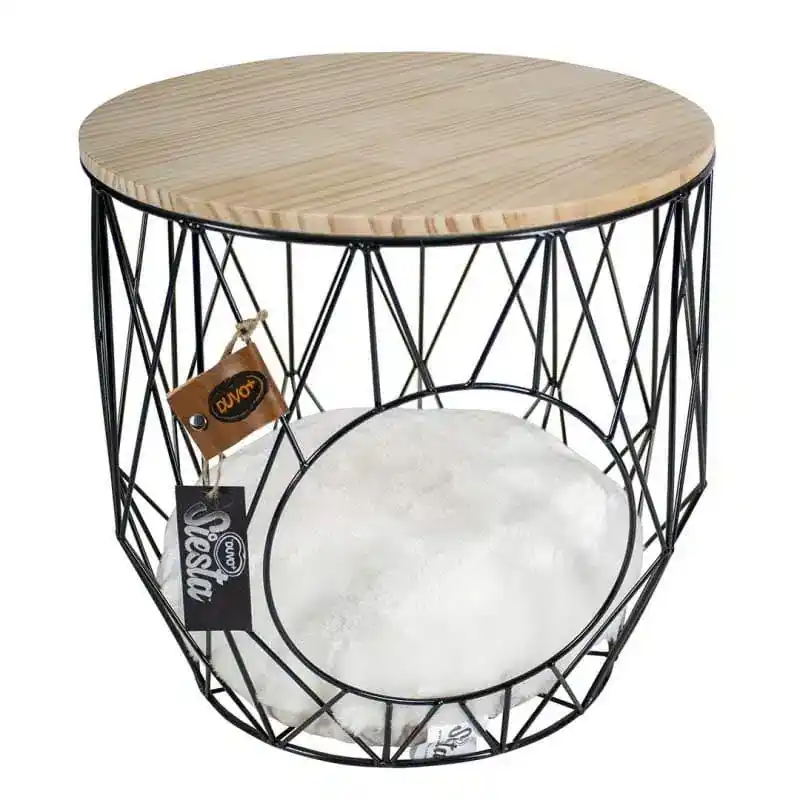 Kattbädd Siesta Caviar (wooden table top) | Skynda dig