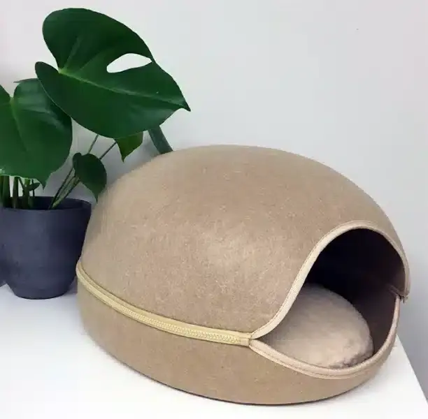 Professionell kvalitet - Kattbädd beige delningsbar