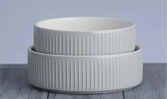 Rekommenderas - Keramikskål Linear Grey MC