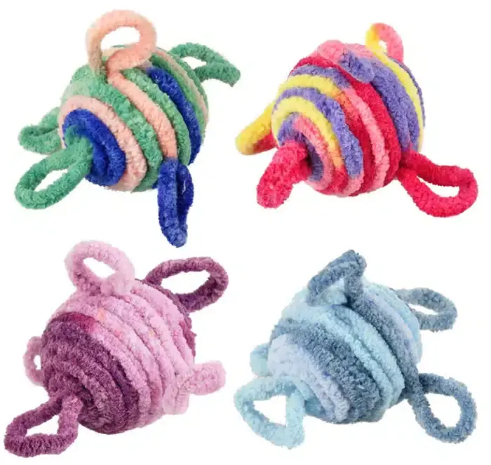 Kattleksak boll med öglor 2-pack | Extra bra pris
