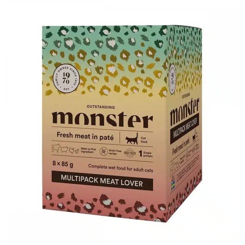 Topprodukt - Monster Cat Meat Lover 8×85 g