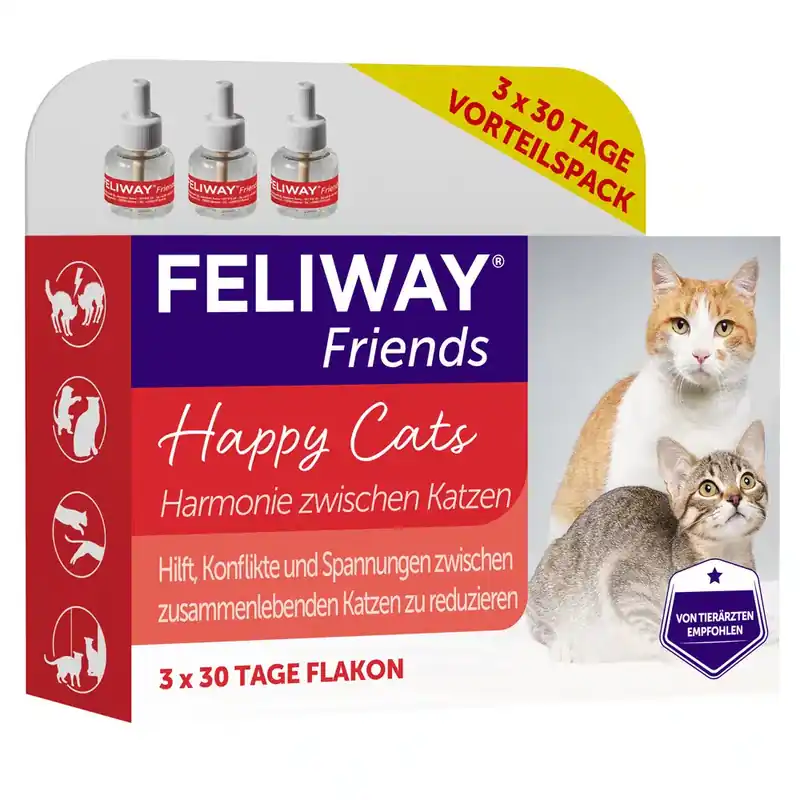Feliway Friends Refill – Refill 3 x 48 ml | Snabb frakt
