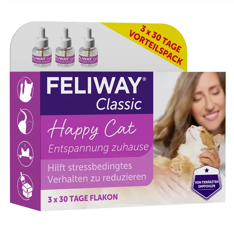 Endast denna vecka | Feliway Classic Refill – Refill 3 x 48 ml