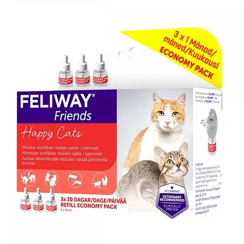 Favorit hos kunderna | Feliway Friends Refillflaska 3-pack