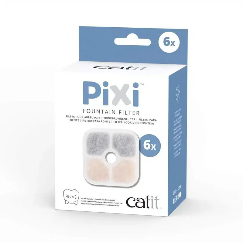 Catit PIXI Filter till Vattenfontän (6-pack) - Gratis retur