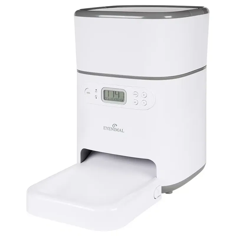 Snabb frakt - EYENIMAL liten foderautomat – upp till 2,5 kg Torrfoder