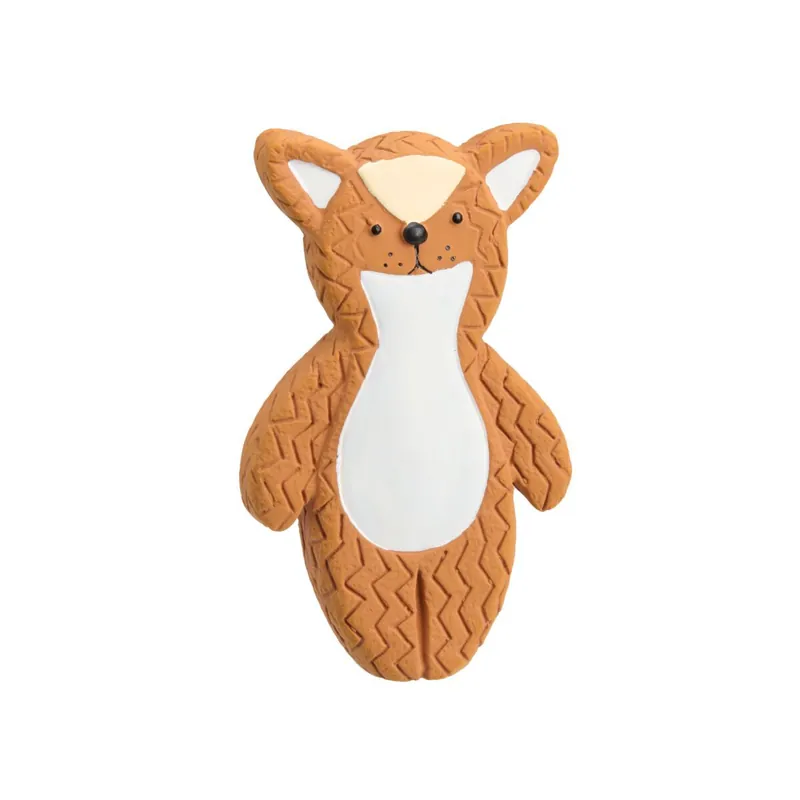 Little&Bigger Latex Platt Räv Hundleksak 17,5 cm | Ta chansen