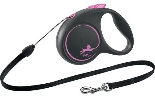 Precis lanserat | Flexikoppel Black Design rosa 5 meter