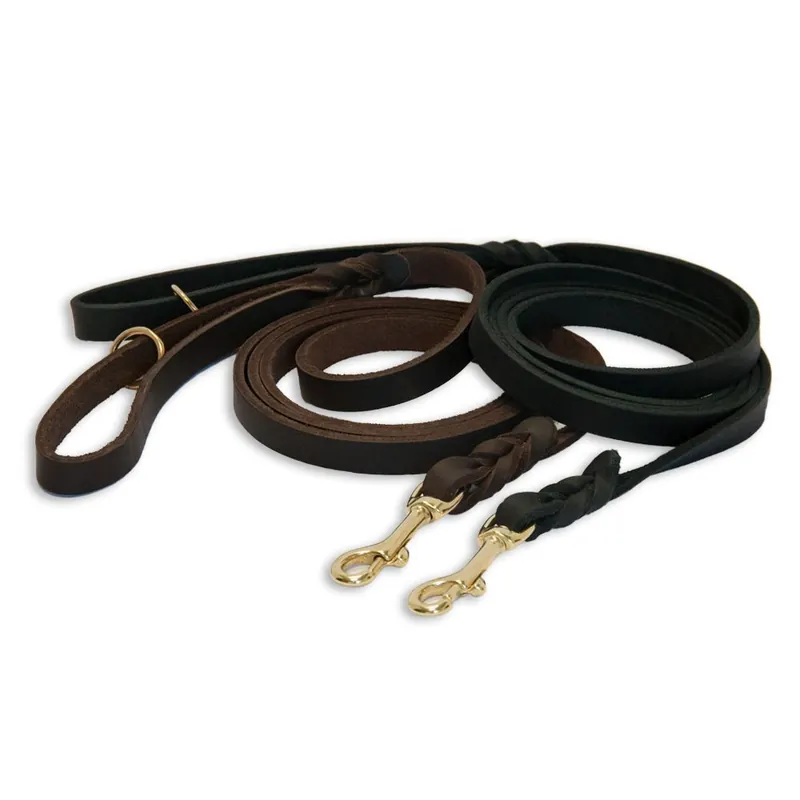 Kundernas favorit - Feel Leather Braid Läderkoppel Mässing Brun