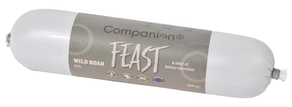 Feast Korv med Vildsvin Hundfoder - 350 g | Lägg i varukorg