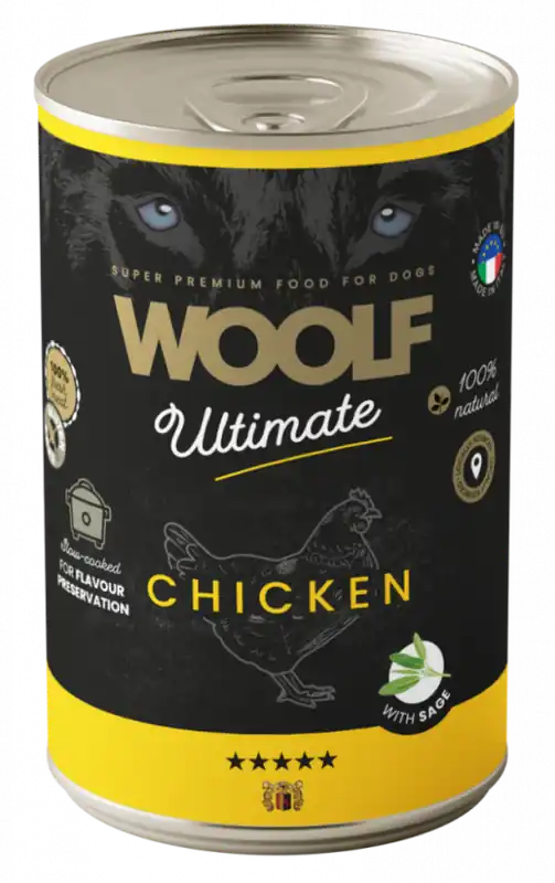 Väl omtyckt | Chicken and Sage Våtfoder för Hund - 6 x 400 g