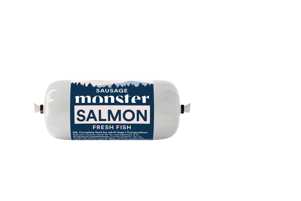 Favorit - Dog Sausage Salmon Hundfoder - 12 x 200 g