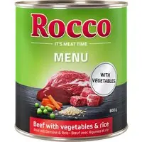 Rocco Menu 6 x 800 g - Nötkött med grönsaker & ris - Specialerbjudande