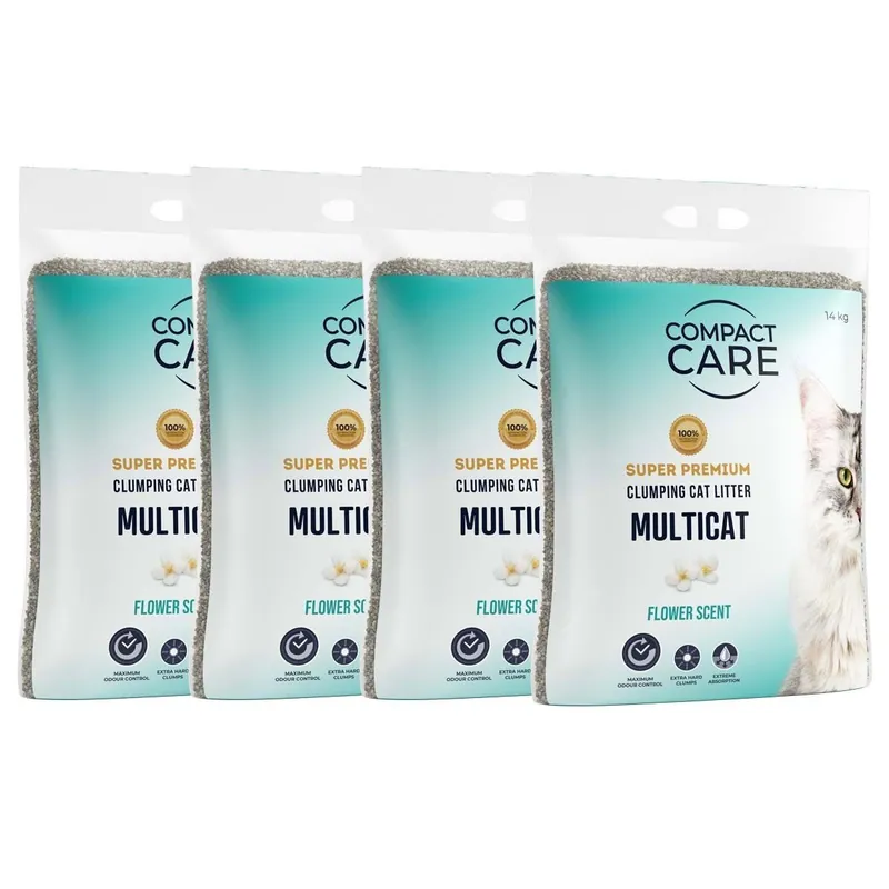 Extra bra pris | Compact Care Multicat Flower 4x14 kg