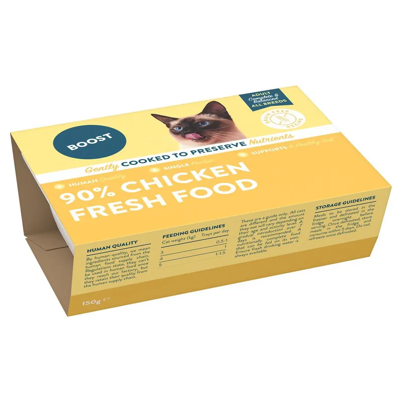 Mycket efterfrågad - Boost Fresh Chicken Färskfoder till Katt 150 g