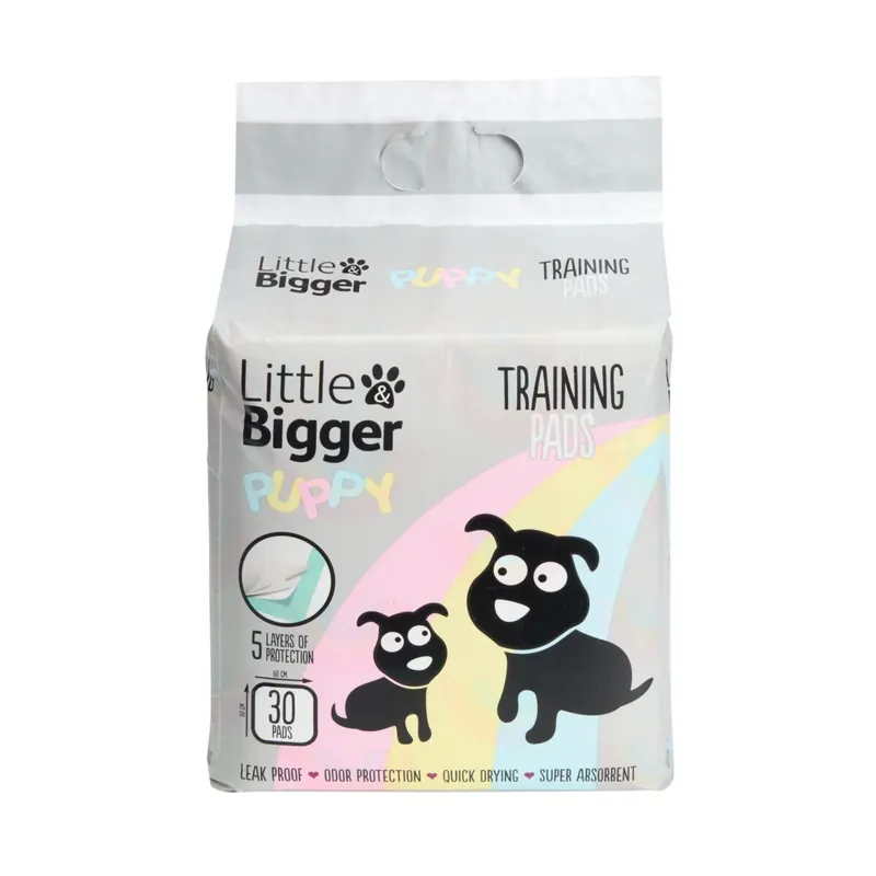 Mycket efterfrågad - Little&Bigger Puppy Basics Valpmatta 30-pack