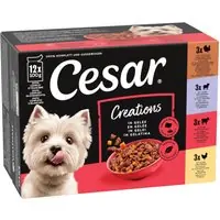 Topprodukt - Cesar Selection kött och grönsaker i gelé - 12 x 100 g