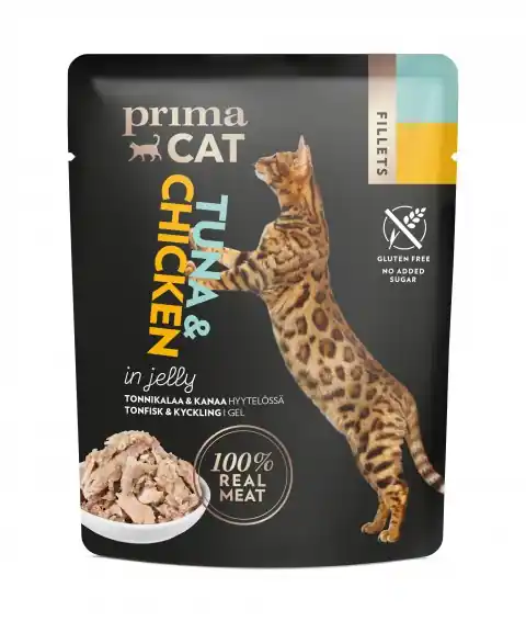 Rabatter - Kattfoder Filéer av Tonfisk & Kyckling i Gele - 24 x 50 g