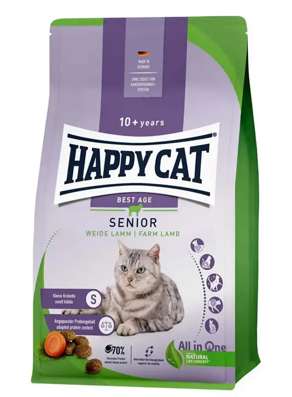 HappyCat Senior, lamm, 4 kg - Nyhet hos oss