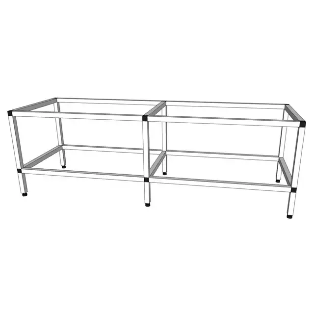 Kampanjpris - Akvarieställning i aluminium – 375 liter