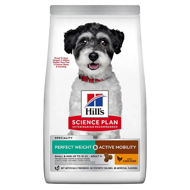 Nyligen lanserat - Perfect Weight & Active Mobility Small & Mini med Kyckling Hundfoder – 1,5 kg