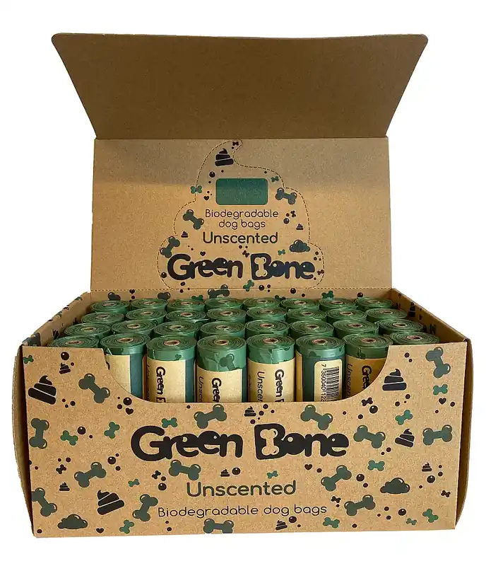 Nedsatt pris | Green Bone Unscented Biobajspåsar 1 rulle
