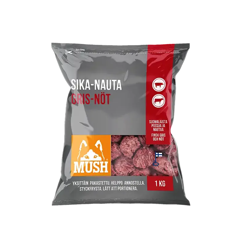 Favorit hos kunderna - Mush Basic Gris-Nöt 1kg