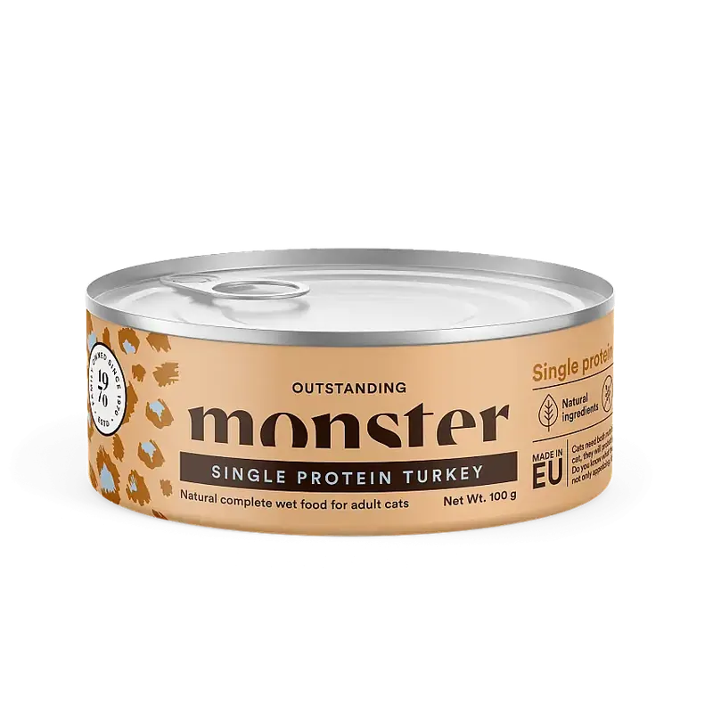 Single Protein Turkey Våtfoder för katt 100g-W452288 | Superpris