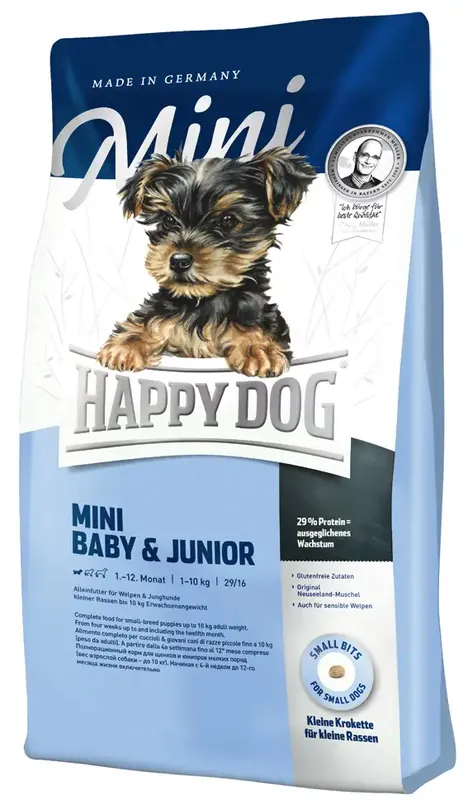 Bästsäljare - HappyDog Mini Baby & Junior 1 kg