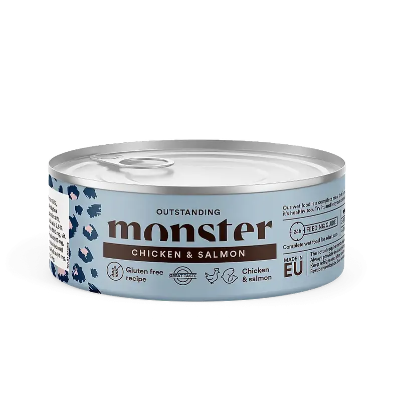 Spara nu | Chicken & Salmon Våtfoder för katt 100g-W452282