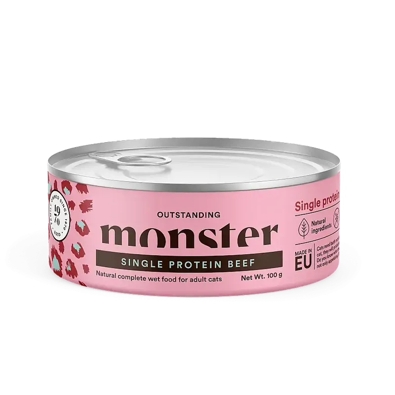 Sista chansen - Single Protein Beef Våtfoder för katt 100g-W452285