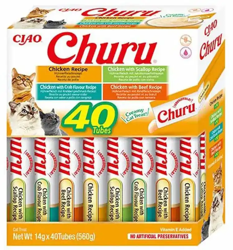 Churu Kattgodis 40-pack Chicken | Hög kvalitet