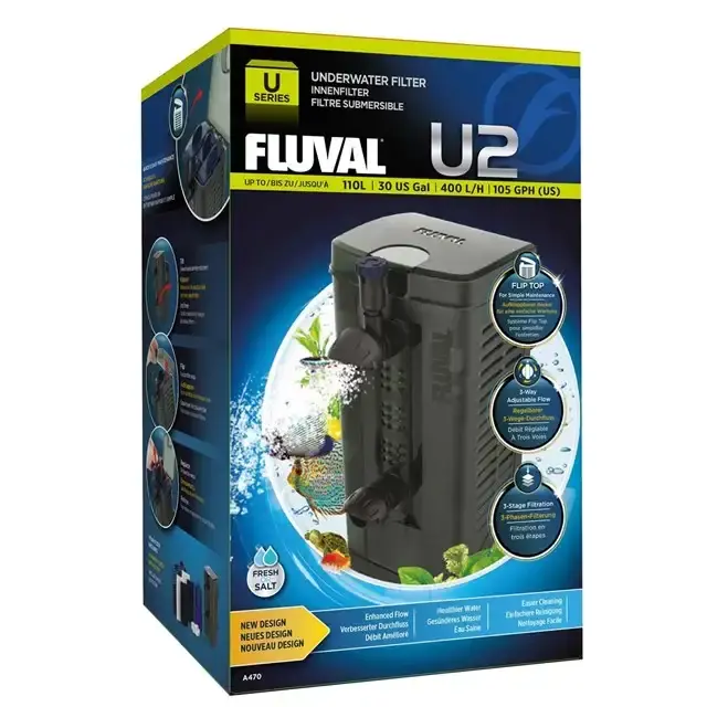 Fluval U2 – Innerfilter – 400 l/h | Lågt pris